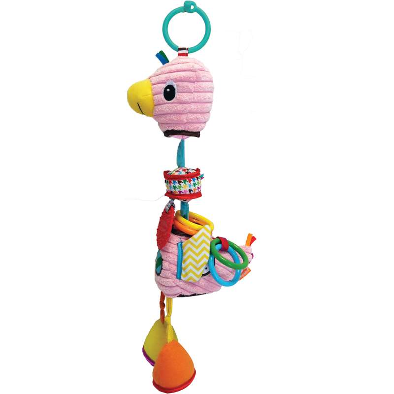 Infantino plišana zvečka Flamingo